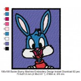 100x100 Buster Bunny Machine Embroidery Design Instant Download 02